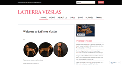 Desktop Screenshot of latierravizslas.com